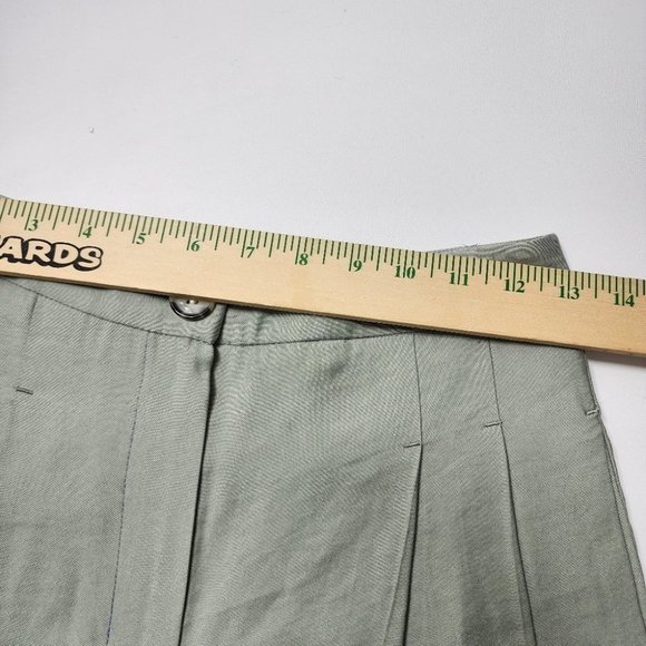 NWOT Topshop High Rise Wide Leg Pleated Front Women's Trousers Size 2 - Picture 6 of 10